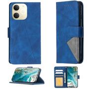 Aroepurt Custodia Comaptibile per Realme Note 70T Case Custodia Cover Supporto Premium in PU [ con 9H HD Vetro Temperato] BF05 Blue