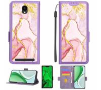 Aroepurt Custodia Comaptibile per Sky Device Elite A5 Case Custodia Cover Supporto Premium in PU[con Pellicola Protettiva HD con durezza 9H] [Blocco RFID][Paillettes Dorate + Brillanti] LPT-FDL