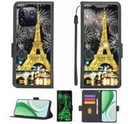 Aroepurt Custodia Comaptibile per SPC Discovery 2 Case Custodia Cover Supporto Premium in PU[con Pellicola Protettiva HD con durezza 9H] [Blocco RFID][Paillettes Dorate + Brillanti] LPT-TT