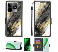 Aroepurt Custodia Comaptibile per SPC Discovery 3 Case Custodia Cover Supporto Premium in PU[con Pellicola Protettiva HD con durezza 9H] [Blocco RFID][Paillettes Dorate + Brillanti] LPT-HDL