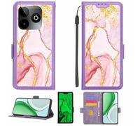 Aroepurt Custodia Comaptibile per SPC Discovery 3 Case Custodia Cover Supporto Premium in PU[con Pellicola Protettiva HD con durezza 9H] [Blocco RFID][Paillettes Dorate + Brillanti] LPT-FDL