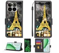 Aroepurt Custodia Comaptibile per Spc Discovery 3 PRO Case Custodia Cover Supporto Premium in PU[con Pellicola Protettiva HD con durezza 9H] [Blocco RFID][Paillettes Dorate + Brillanti] LPT-TT