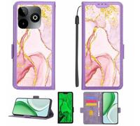 Aroepurt Custodia Comaptibile per SPC Discovery 3 SE Case Custodia Cover Supporto Premium in PU[con Pellicola Protettiva HD con durezza 9H] [Blocco RFID][Paillettes Dorate + Brillanti] LPT-FDL