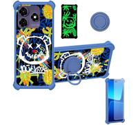 Aroepurt Custodia Comaptibile per Symphony Z72 Case Custodia [ con 9H HD Vetro Temperato] Cover Supporto PC + Silicone JSL-TYX