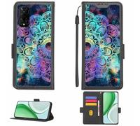 Aroepurt Custodia Comaptibile per TCL 50 SE 5G Case Custodia Cover Supporto Premium in PU[con Pellicola Protettiva HD con durezza 9H] [Blocco RFID][Effetto di rifrazione] LPT-HTT