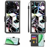 Aroepurt Custodia Comaptibile per TCL 60 Nxtpaper Case Custodia Cover Supporto Premium in PU[con Pellicola Protettiva HD con durezza 9H] [Blocco RFID][Effetto di rifrazione] LPT-HS