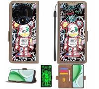 Aroepurt Custodia Comaptibile per TCL 60 Nxtpaper Case Custodia Cover Supporto Premium in PU[con Pellicola Protettiva HD con durezza 9H] [Blocco RFID][Effetto Luminoso Scuro] LPT-MXX