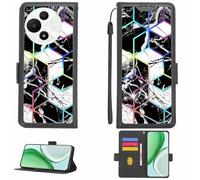 Aroepurt Custodia Comaptibile per TCL 60 SE NXTPAPER 5G Case Custodia Cover Supporto Premium in PU[con Pellicola Protettiva HD con durezza 9H] [Blocco RFID][Effetto di rifrazione] LPT-HS