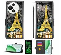 Aroepurt Custodia Comaptibile per TCL 60 SE NXTPAPER 5G Case Custodia Cover Supporto Premium in PU[con Pellicola Protettiva HD con durezza 9H] [Blocco RFID][Paillettes Dorate + Brillanti] LPT-TT