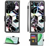 Aroepurt Custodia Comaptibile per TCL 60 Se Nxtpaper 5G T521N T521D Case Custodia Cover Supporto Premium in PU[con Pellicola Protettiva HD con durezza 9H] [Blocco RFID][Effetto di rifrazione] LPT-HS