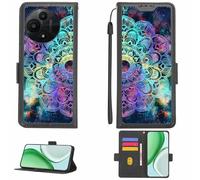 Aroepurt Custodia Comaptibile per TCL 60 Se Nxtpaper 5G T521N T521D Case Custodia Cover Supporto Premium in PU[con Pellicola Protettiva HD con durezza 9H] [Blocco RFID][Effetto di rifrazione] LPT-HTT