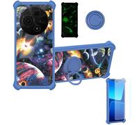 Aroepurt Custodia Comaptibile per TCL 60 Se T517H Case Custodia [ con 9H HD Vetro Temperato] Cover Supporto PC + Silicone YGL-XQ