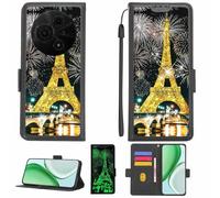 Aroepurt Custodia Comaptibile per TCL 60 Se T517H Case Custodia Cover Supporto Premium in PU[con Pellicola Protettiva HD con durezza 9H] [Blocco RFID][Paillettes Dorate + Brillanti] LPT-TT