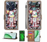 Aroepurt Custodia Comaptibile per TCL 60 XE Nxtpaper 5g Case Custodia Cover Supporto Premium in PU[con Pellicola Protettiva HD con durezza 9H] [Blocco RFID][Effetto Luminoso Scuro] LPT-MXX