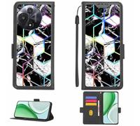 Aroepurt Custodia Comaptibile per TCL 60R 5G T519N T519H Case Custodia Cover Supporto Premium in PU[con Pellicola Protettiva HD con durezza 9H] [Blocco RFID][Effetto di rifrazione] LPT-HS