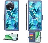 Aroepurt Custodia Comaptibile per TCL 60R 5G T519N T519H Case Custodia Cover Supporto Premium in PU[con Pellicola Protettiva HD con durezza 9H] [Blocco RFID][Effetto di rifrazione] LPT-LS