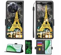 Aroepurt Custodia Comaptibile per TCL 60R 5G T519N T519H Case Custodia Cover Supporto Premium in PU[con Pellicola Protettiva HD con durezza 9H] [Blocco RFID][Paillettes Dorate + Brillanti] LPT-TT