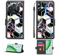 Aroepurt Custodia Comaptibile per TCL 60R 60 R 5G Case Custodia Cover Supporto Premium in PU[con Pellicola Protettiva HD con durezza 9H] [Blocco RFID][Effetto di rifrazione] LPT-HS