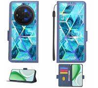 Aroepurt Custodia Comaptibile per TCL NXTPAPER 60 Ultra Case Custodia Cover Supporto Premium in PU[con Pellicola Protettiva HD con durezza 9H] [Blocco RFID][Effetto di rifrazione] LPT-LS