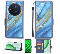 Aroepurt Custodia Comaptibile per TCL NXTPAPER 60 Ultra Case Custodia Cover Supporto Premium in PU[con Pellicola Protettiva HD con durezza 9H] [Blocco RFID][Paillettes Dorate + Brillanti] LPT-LDL