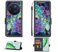 Aroepurt Custodia Comaptibile per TCL NXTPAPER 60 Ultra Case Custodia Cover Supporto Premium in PU[con Pellicola Protettiva HD con durezza 9H] [Blocco RFID][Effetto di rifrazione] LPT-HTT