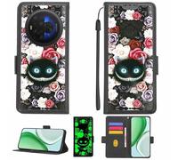 Aroepurt Custodia Comaptibile per TCL NXTPAPER 60 Ultra Case Custodia Cover Supporto Premium in PU[con Pellicola Protettiva HD con durezza 9H] [Blocco RFID][Effetto Luminoso Scuro] LPT-LZM