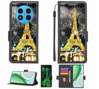 Aroepurt Custodia Comaptibile per Ulefone Note 15 Case Custodia Cover Supporto Premium in PU[con Pellicola Protettiva HD con durezza 9H] [Blocco RFID][Paillettes Dorate + Brillanti] LPT-TT