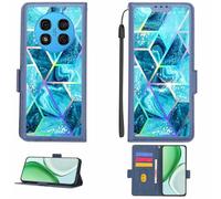 Aroepurt Custodia Comaptibile per Ulefone Note 15 Case Custodia Cover Supporto Premium in PU[con Pellicola Protettiva HD con durezza 9H] [Blocco RFID][Effetto di rifrazione] LPT-LS