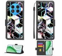 Aroepurt Custodia Comaptibile per Ulefone Note 15 Case Custodia Cover Supporto Premium in PU[con Pellicola Protettiva HD con durezza 9H] [Blocco RFID][Effetto di rifrazione] LPT-HS