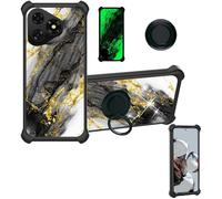 Aroepurt Custodia Comaptibile per Ulefone Note 19 PRO Case Custodia [ con 9H HD Vetro Temperato] Cover Supporto PC + Silicone JSH-HDL