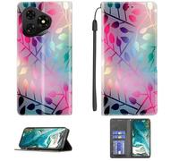 Aroepurt Custodia Comaptibile per Ulefone Note 19 PRO Case Custodia Cover Supporto Premium in PU [ con 9H HD Vetro Temperato] CPT15