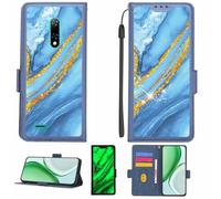 Aroepurt Custodia Comaptibile per Ulefone Note 8P Case Custodia Cover Supporto Premium in PU[con Pellicola Protettiva HD con durezza 9H] [Blocco RFID][Paillettes Dorate + Brillanti] LPT-LDL