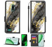 Aroepurt Custodia Comaptibile per Ulefone Note 8P Case Custodia Cover Supporto Premium in PU[con Pellicola Protettiva HD con durezza 9H] [Blocco RFID][Paillettes Dorate + Brillanti] LPT-HDL
