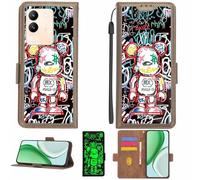 Aroepurt Custodia Comaptibile per Vivo V40 Se 5g Case Custodia Cover Supporto Premium in PU[con Pellicola Protettiva HD con durezza 9H] [Blocco RFID][Effetto Luminoso Scuro] LPT-MXX