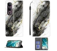 Aroepurt Custodia Comaptibile per Vivo V50 Lite 5G Case Custodia Cover Supporto Premium in PU [ con 9H HD Vetro Temperato] CPT12