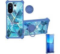 Aroepurt Custodia Comaptibile per Vivo X200 Fe V2505 V2503 Case Custodia [ con 9H HD Vetro Temperato] Cover Supporto PC + Silicone IMDL-LS