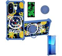 Aroepurt Custodia Comaptibile per Vivo X200 Fe V2505 V2503 Case Custodia [ con 9H HD Vetro Temperato] Cover Supporto PC + Silicone JSL-TYX