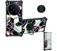 Aroepurt Custodia Comaptibile per Vivo X200 Ultra V2454Da V2454A Case Custodia [ con 9H HD Vetro Temperato] Cover Supporto PC + Silicone IMDH-HS