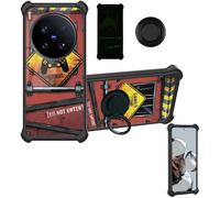 Aroepurt Custodia Comaptibile per Vivo X200 Ultra V2454Da V2454A Case Custodia [ con 9H HD Vetro Temperato] Cover Supporto PC + Silicone YGH-JGP