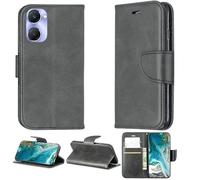 Aroepurt Custodia Comaptibile per Vivo y28s 5g V2346 V2351 Case Custodia Cover Supporto Premium in PU [ con 9H HD Vetro Temperato] YZW Black