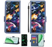 Aroepurt Custodia Comaptibile per Vivo Y76s 5g 2021 Case Custodia Cover Supporto Premium in PU[con Pellicola Protettiva HD con durezza 9H] [Blocco RFID][Effetto Luminoso Scuro] LPT-XQ