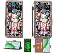 Aroepurt Custodia Comaptibile per Vivo Y76s 5g 2021 Case Custodia Cover Supporto Premium in PU[con Pellicola Protettiva HD con durezza 9H] [Blocco RFID][Effetto Luminoso Scuro] LPT-MXX