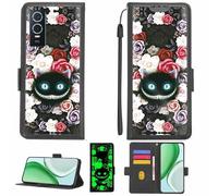 Aroepurt Custodia Comaptibile per Vivo Y76s 5g 2021 Case Custodia Cover Supporto Premium in PU[con Pellicola Protettiva HD con durezza 9H] [Blocco RFID][Effetto Luminoso Scuro] LPT-LZM