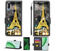 Aroepurt Custodia Comaptibile per Yezz Art 1 PRO Case Custodia Cover Supporto Premium in PU[con Pellicola Protettiva HD con durezza 9H] [Blocco RFID][Paillettes Dorate + Brillanti] LPT-TT