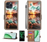 Aroepurt Custodia Comaptibile per Yezz Art 3 PRO Case Custodia Cover Supporto Premium in PU[con Pellicola Protettiva HD con durezza 9H] [Blocco RFID][Effetto Luminoso Scuro] LPT-FJ