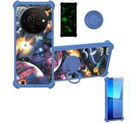 Aroepurt Custodia Comaptibile per Zte Blade A76 5G Case Custodia [ con 9H HD Vetro Temperato] Cover Supporto PC + Silicone YGL-XQ