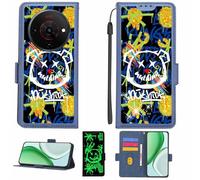 Aroepurt Custodia Comaptibile per Zte Blade A76 5G Case Custodia Cover Supporto Premium in PU[con Pellicola Protettiva HD con durezza 9H] [Blocco RFID][Paillettes Dorate + Brillanti] LPT-TYX