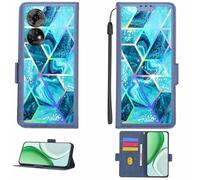 Aroepurt Custodia Comaptibile per ZTE Blade V50 5G 9050n Case Custodia Cover Supporto Premium in PU[con Pellicola Protettiva HD con durezza 9H] [Blocco RFID][Effetto di rifrazione] LPT-LS