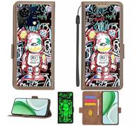 Aroepurt Custodia Comaptibile per ZTE Blade V50 Vita 4G Case Custodia Cover Supporto Premium in PU[con Pellicola Protettiva HD con durezza 9H] [Blocco RFID][Effetto Luminoso Scuro] LPT-MXX