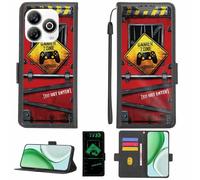 Aroepurt Custodia Comaptibile per Zte Blade V60 Smart Case Custodia Cover Supporto Premium in PU[con Pellicola Protettiva HD con durezza 9H] [Blocco RFID][Effetto Luminoso Scuro] LPT-JGP